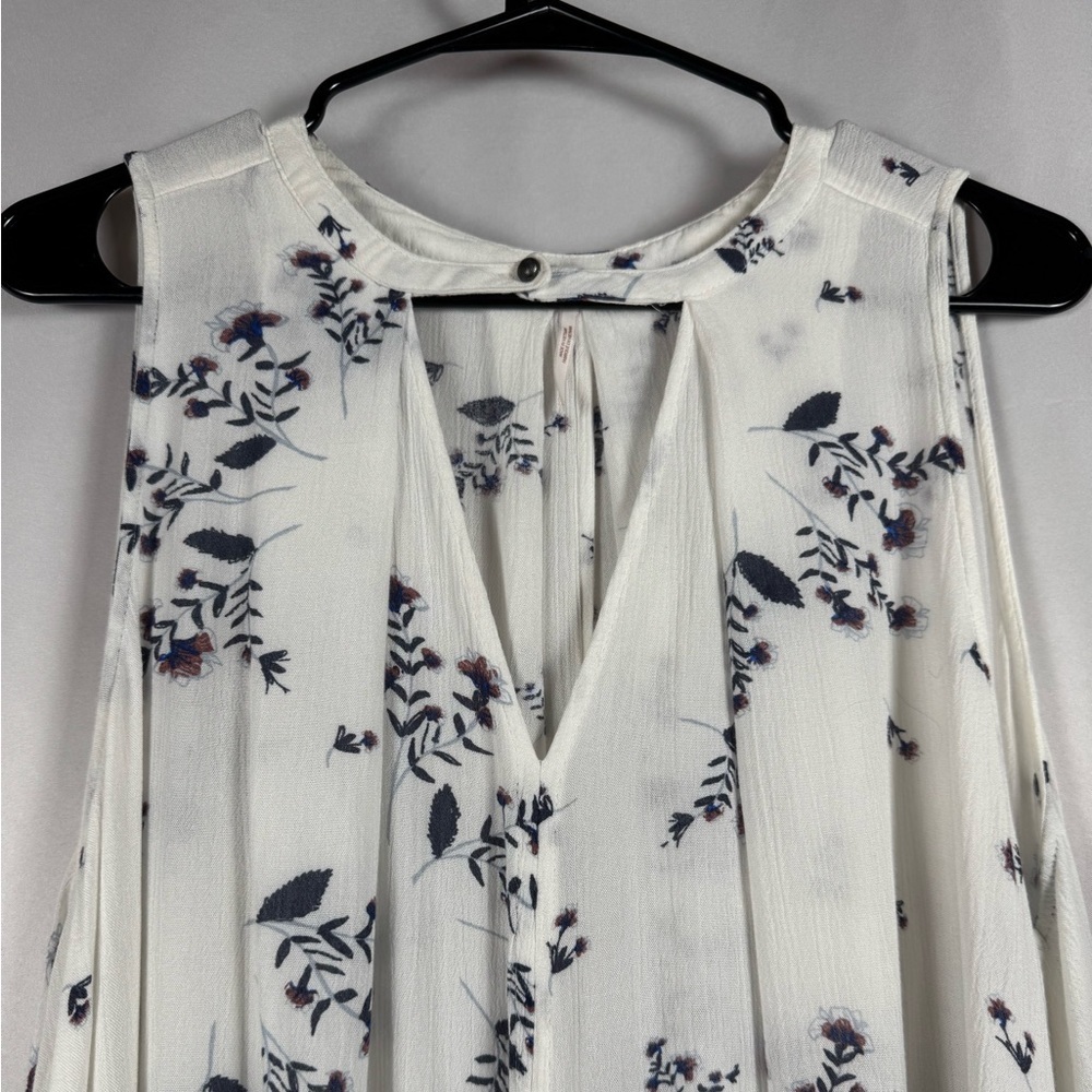 Free People White Floral Mini Dress - Picture 4 of 14